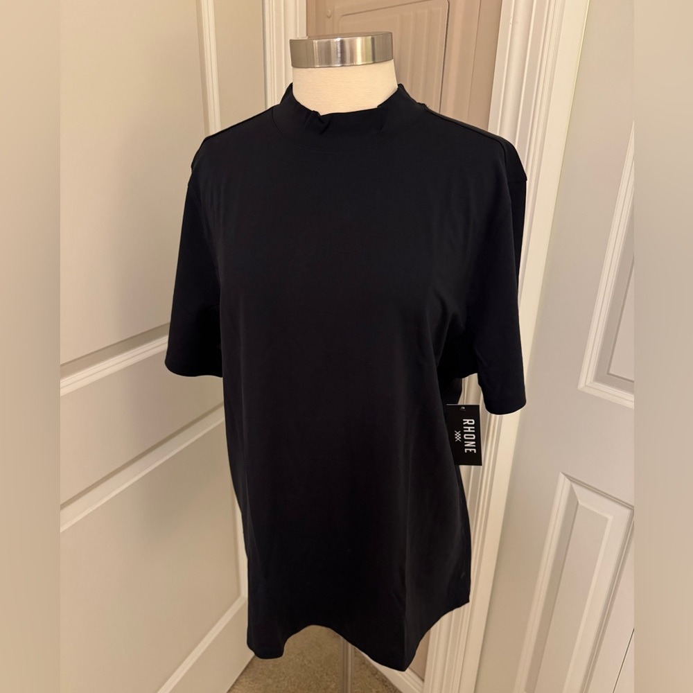 RHONE Elevated Modern Short Sleeve Mock Neck Tee